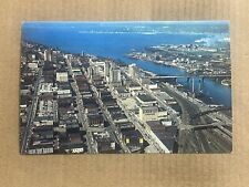 Postcard Tacoma WA Washington Downtown Bridge Schoenfelds Furniture Aerial View picture