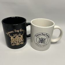 HBC Hudson's Bay Company Employee Beverage Coffee Mugs Stoneware Pair Lot Of 2 picture