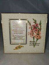 Lenox Birthstone Frames, August Frame, The Gladiola Green Stone Pre-owned  picture