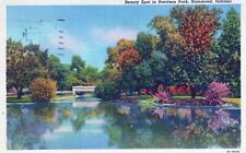 Beauty Spot in Harrison Park Hammond Indiana Linen Posted Postcard picture