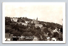 1954 RPPC Scenic View Park College Campus Carnegie Library Parkville MO Postcard picture