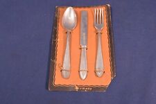 Vintage Doll Flatware Marked Germany 3 pc,Fork,Spoon,Knife on Original Card picture