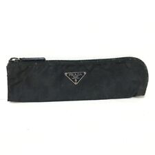 Auth PRADA - Black Nylon Leather Accessory Case picture