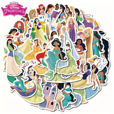 DISNEY PRINCESS STICKERS (50 pcs) Classic & Recent Die-Cut Character Stickers picture