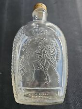 Log Cabin Syrup Bicentennial 1776 Clear Glass Bottle Vintage 1976 picture