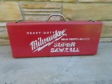 Vintage Metal Milwaukee Sazall Box Only Ricprocating Saw picture