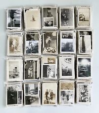 Vintage Photo Lot of 100 random JUNK B&W and Sepia Snapshots Old Photos picture