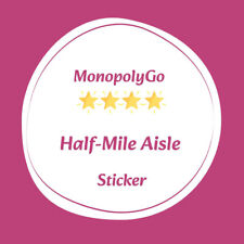 Half-Mile Aisle Monopoly GO 4 Star ⭐️⭐️⭐️⭐️ Stickers -⚡️Cheap Fast DELIVERY⚡️ picture