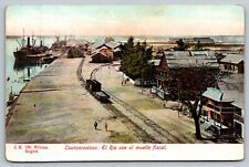 PC CPA MEXICO, COATZACOALCOS, EL RIO CON EL MUELLE, Vintage Postcard picture
