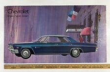 Vintage 1966 Chevrolet Impala Sport Sedan 32” x 18” Chevy Dealer Showroom Poster picture