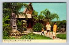 Indian Rocks Beach FL-Florida, Tiki Garden, Little Kahuna Vintage Postcard picture