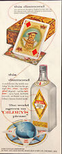 1955  Gilbey's London Dry Gin Vintage Print Ad King Of Diamonds Playing Card picture
