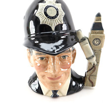 Vtg 1985 Large 'BOBBY' Royal Doulton Character Toby Jug D 6609 British Policeman picture