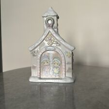 Precious Moments Lighted Chapel Church 1995 Enesco Vintage Nightlight Ceramic picture