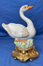 Mottahedeh Design Italian Porcelain Mute Swan Figurine Italy White Bird picture