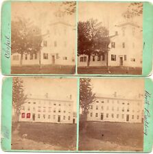 Lot of (2) Buildings, College?, Chapel and North Building Tucker Stereoview Phot picture