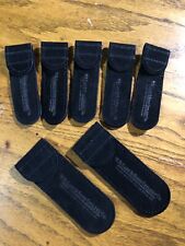 Case xx Large And Small Black Suede Leather Pouches. And One Chamois. New picture
