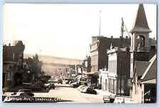 Leadville Colorado CO Postcard RPPC Photo Harrison Ave. Looking South Sanbory picture