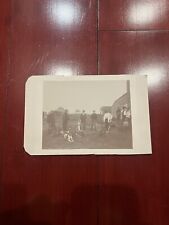 Antique Cabinet Card With Men And Guns And Dogs At Wagon Shop Original Picture picture