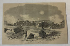 1864 magazine engraving~ SLEEPER'S BATTERY picture