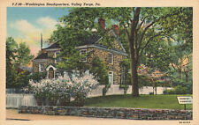 GEORGE WASHINGTON HEADQUARTERS HOME POSTCARD VALLEY FORGE PA PENNSYLVANIA 1939 picture