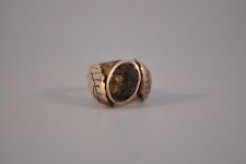 Old Pawn Navajo Sterling Ring With Old Stone  Size 7 1/4 picture
