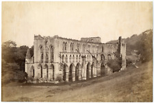 England, Rievaulx abbey Vintage Albumen Print, Albumin Print 18x26 Cir picture
