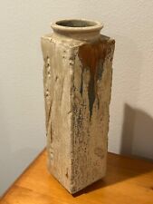 Mid Century Japanese Toyo Drip Pottery Vase Japan picture