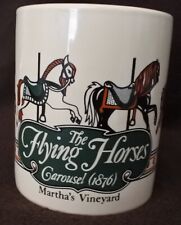 The Flying Horses Carousel Martha's Vineyard Cup Mug Vintage Rare picture