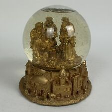 The San Francisco Music Box Company - Gold Nativity Scene Snow Globe - Has Issue picture