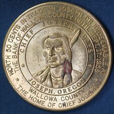 1959 Oregon Statehood Centennial Chief Joseph Wallowa County 50¢ Token TC-16840 picture