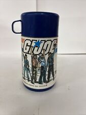 Vintage GI Joe Plastic Aladdin Thermos 1986 Hasbro Blue Cup Complete NO LUNCHBOX picture