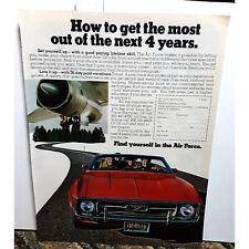 1973 Air Force Ford Mustang Original Print Ad Vintage picture