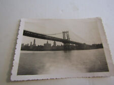 Vintage 1930's B & W ORIGINAL Photo of Iconic Manhattan Bridge Photo picture