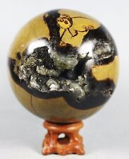 990g Septarian Dragon Calcite Crystal Ball Gem geode Mineral Specimen picture