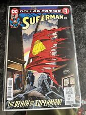 DC Dollar Comics Death of Superman - free comic book with purchase picture