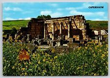 Capernaum Ruins of Ancient Synagogue Partially Restored Israel Postcard picture