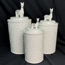 Coco and Lola Canister set of 3 Llama figurine Top Premium Collection white picture