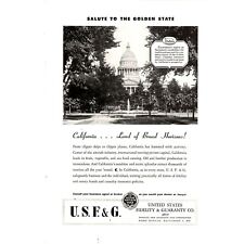 1946 United States Fidelity & Guaranty Co U.S.F.& G California Print Ad Vintage picture