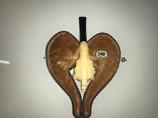 Vintage SMS Eagle Claw Hand Carved In Turkey Block Meerschaum Pipe with Case VG+ picture