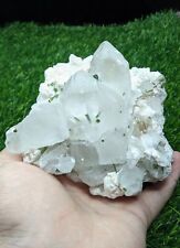 Green Tourmaline, topaz, muscovit mica, albite combine with quartz cluster    picture