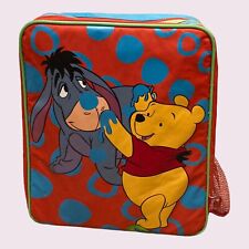 Vintage Disney Kids Travel Backpack Winnie The Pooh Cabin Luggage 80s/90s Rare picture