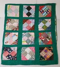 Vintage Rotary Cut Patchwork Handmade Quilt Blanket Pooh/Raggedy/Floral 75