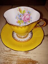 Vintage Windsor England Gold/Yellow/Flower  Cup & Saucer; Teacup picture
