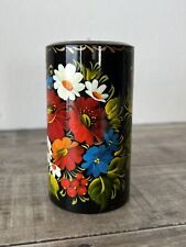 Ukrainian Hand Painted Folk Art Tea Light Holder With Candle picture