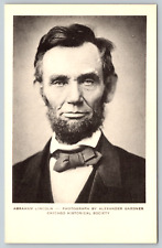 c1960s Abraham Lincoln Portrait Alexander Gardner Vintage Postcard picture