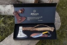 Carving Handmade Carbon Steel Spiritual Axe With Free Gift Box & Knife or Sheath picture