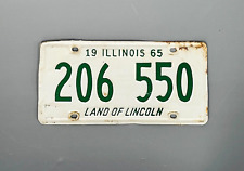 ILLINOIS 1965  -  (1) vintage license plate picture