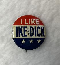 Rare Eisenhower & Nixon Campaign Pin Button 1952 Republican Political Party picture