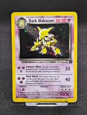 Dark Alakazam 1/82 Team Rocket Holo Rare Pokemon WOTC LP picture